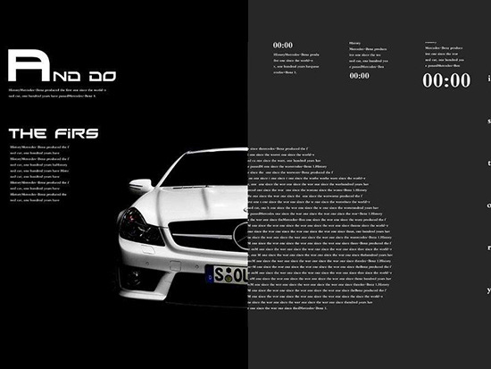 汽車(chē)宣傳冊印刷效果圖
